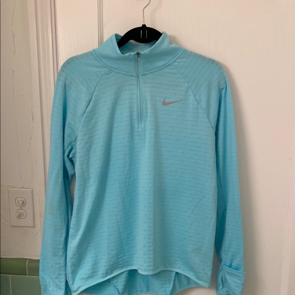 Nike Running Sky Blue Quarter-Zip Top size Large